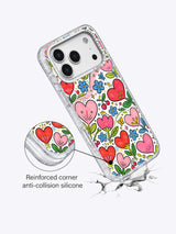 Blooming Heart Forest rhinestone camera frame detail