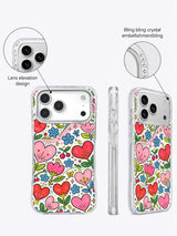 Blooming Heart Forest iPhone 17 Pro Max case artwork detail