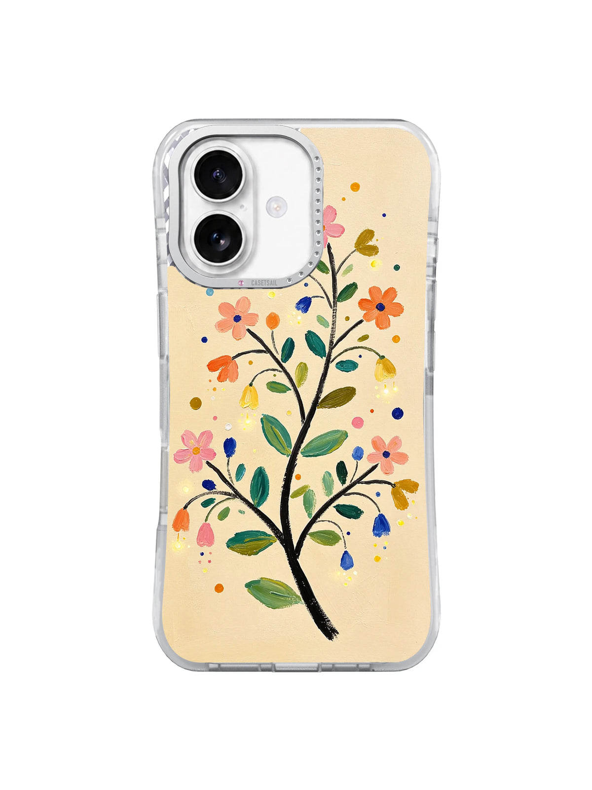 Delicate Wildflower Branch botanical iPhone 16 Pro case pattern