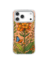 Blue Butterfly Bloom Trail pattern for iPhone 17 Pro Max case