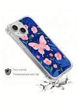 Blue Butterfly Garden protective iPhone 14 case