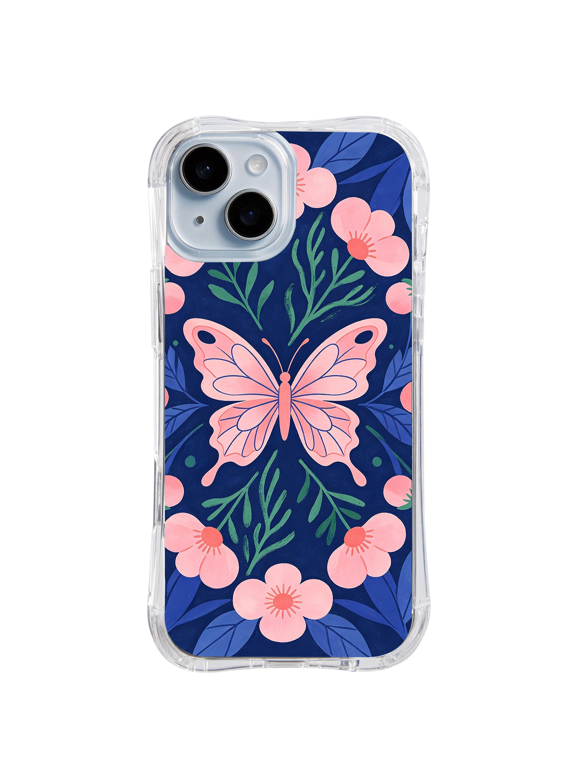 Petal Butterfly Emblem iPhone 14 case pattern