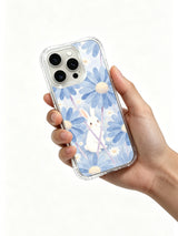 Elowen Fern blue floral bunny phone case art