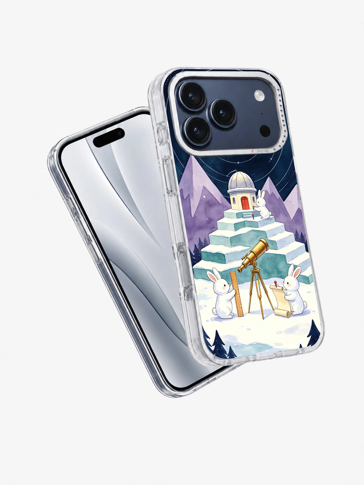 The Blue-Dot Observatory iPhone 17 Pro Max Case angled view
