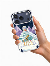 The Blue-Dot Observatory iPhone 17 Pro Max Case held in hand