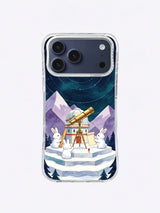 Blue-Dot Telescope Watch rabbit observatory iPhone case artwork