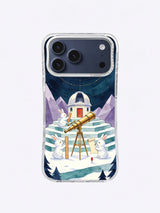 Snow Rabbit Star Measure celestial observatory iPhone case artwork
