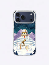 Lavender Mountain Observatory rabbit iPhone case artwork