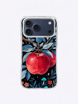 Blue Moon Apple Grove iPhone case, Crimson Apple Moon Grove pattern