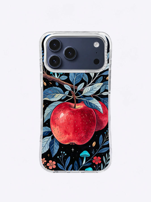 Blue Moon Apple Grove iPhone case, Crimson Apple Moon Grove pattern