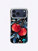 Blue Moon Apple Grove iPhone case, Twin Apple Night Branch pattern