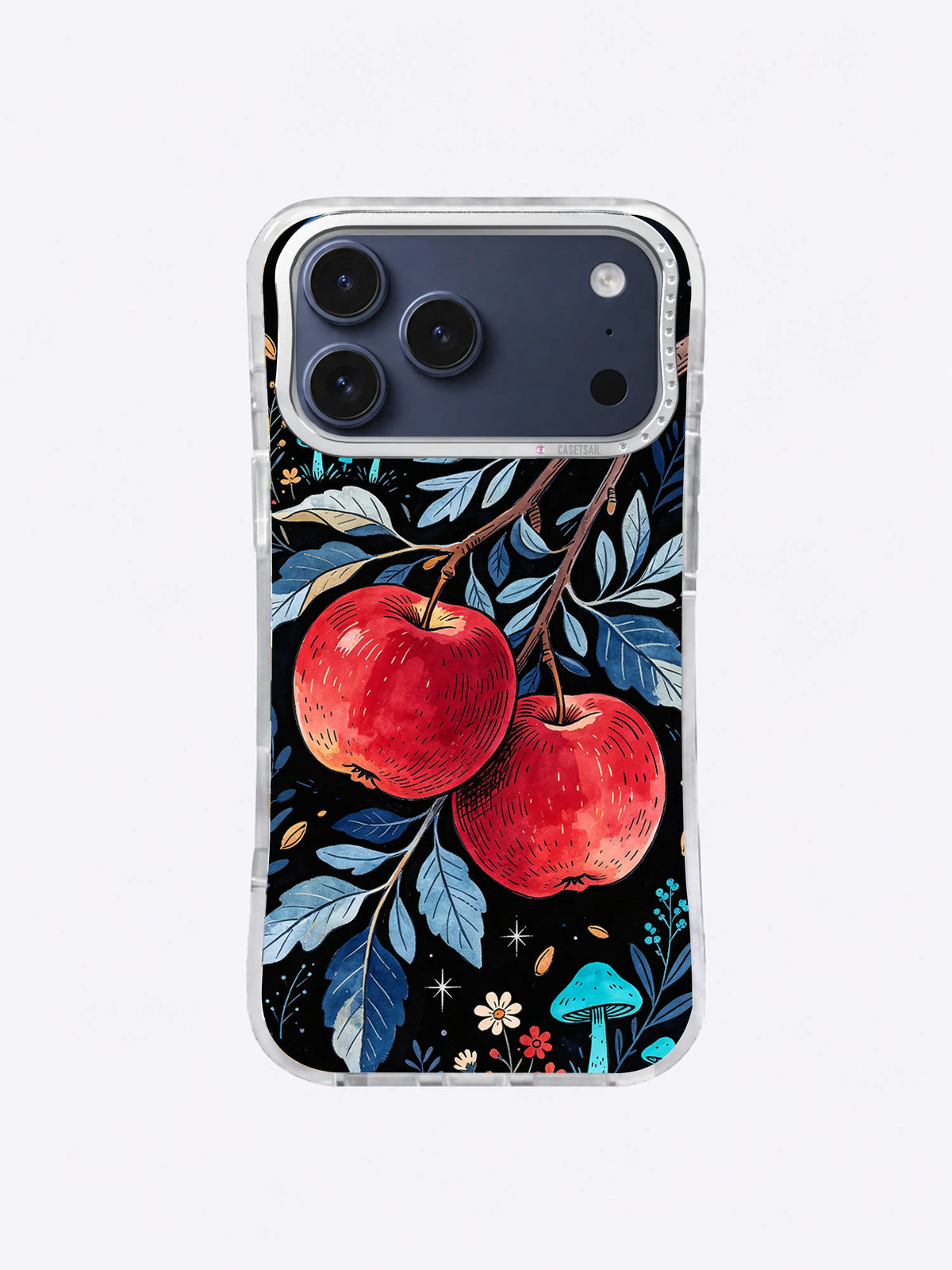 Blue Moon Apple Grove iPhone case, Twin Apple Night Branch pattern