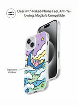 Blue Moon Picnic iPhone 14 case magnetic charging