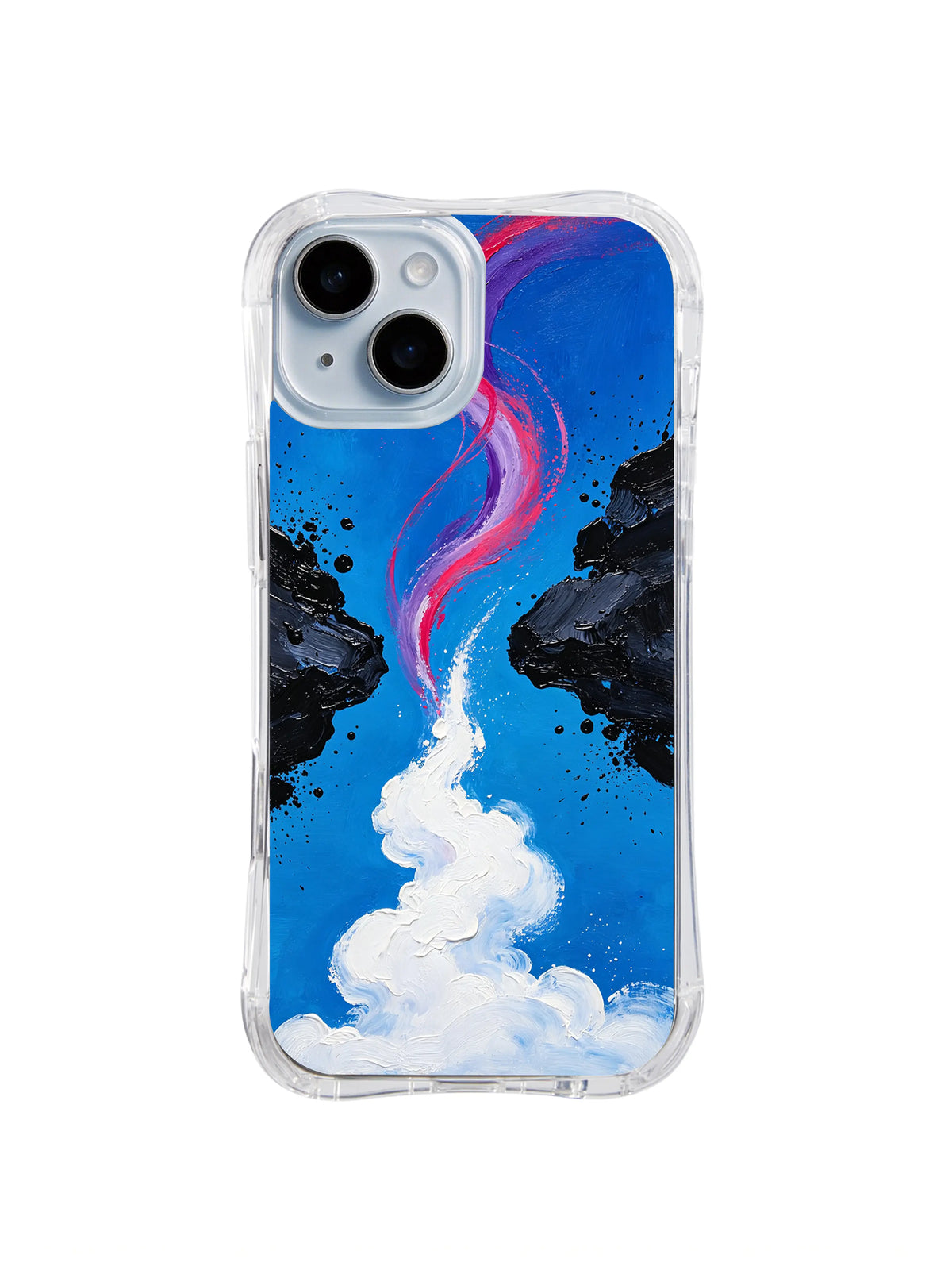 Horizon Signal Rise abstract space iPhone 15 Plus case