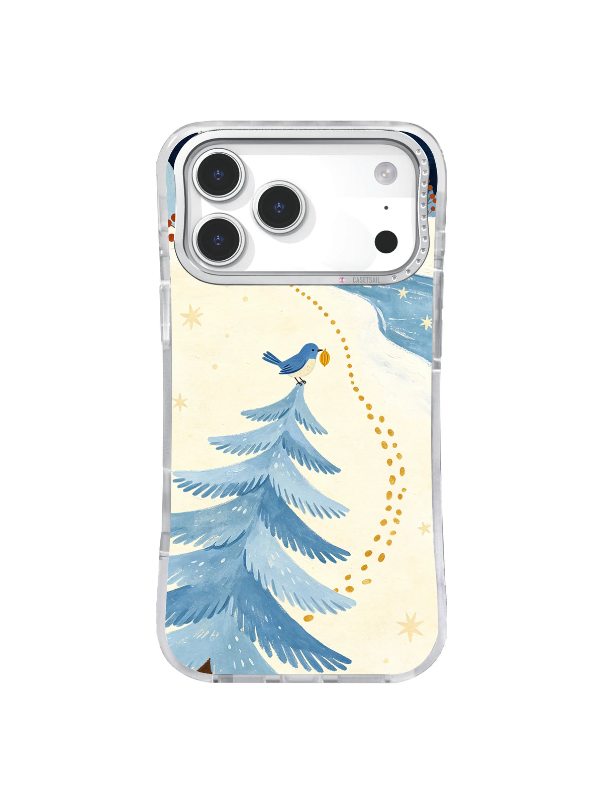 The Bluebird Seed Pine pattern-3 iPhone 17 Pro case