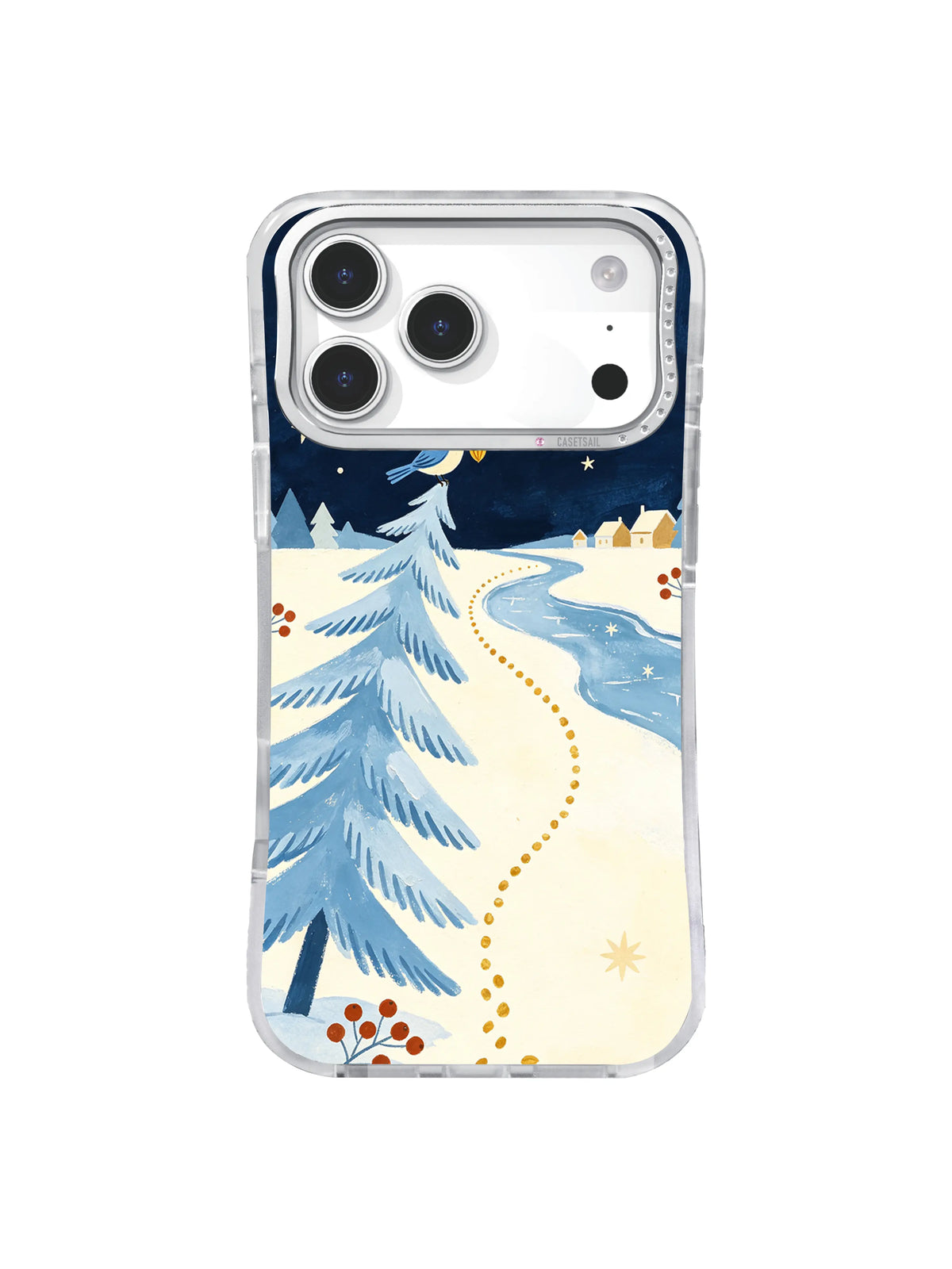 The Bluebird Seed Pine pattern-5 iPhone 17 Pro case