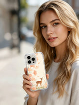 Product or handheld view of the Blush Deer Ginkgo case