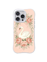 Blush swan blossom iPhone 15 Pro Max case by Elowen Fern