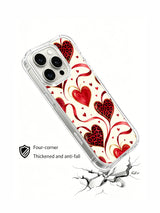 Bow of Brave Hearts leopard heart iPhone 16 Pro case view 4
