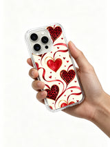 Bow of Brave Hearts leopard heart iPhone 16 Pro case view 5