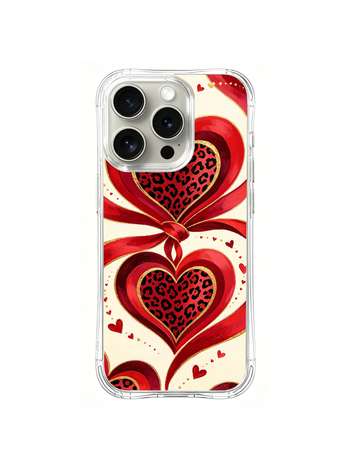 Bold Heart Bow artwork for iPhone 16 Pro case