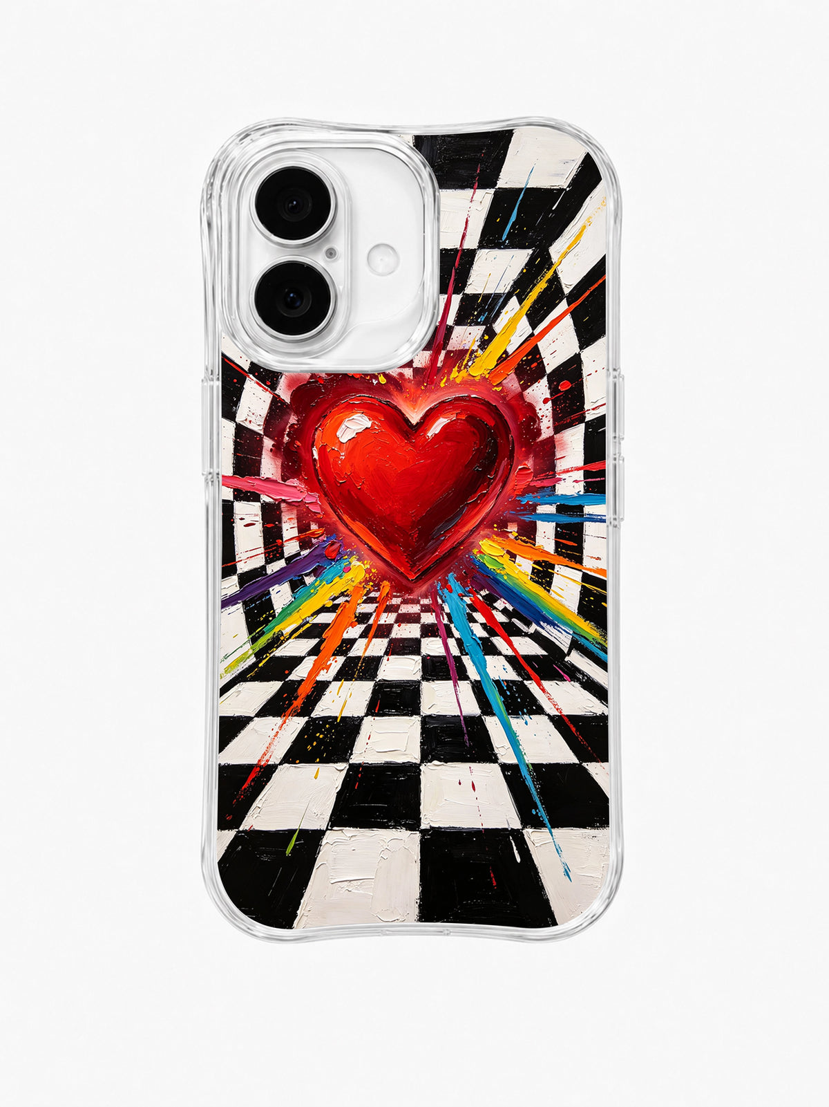 Brave Heart Signal iPhone 16 Plus case front view