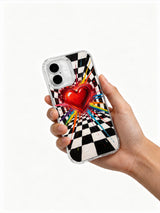 Brave Heart Signal iPhone 16 Plus case held in hand