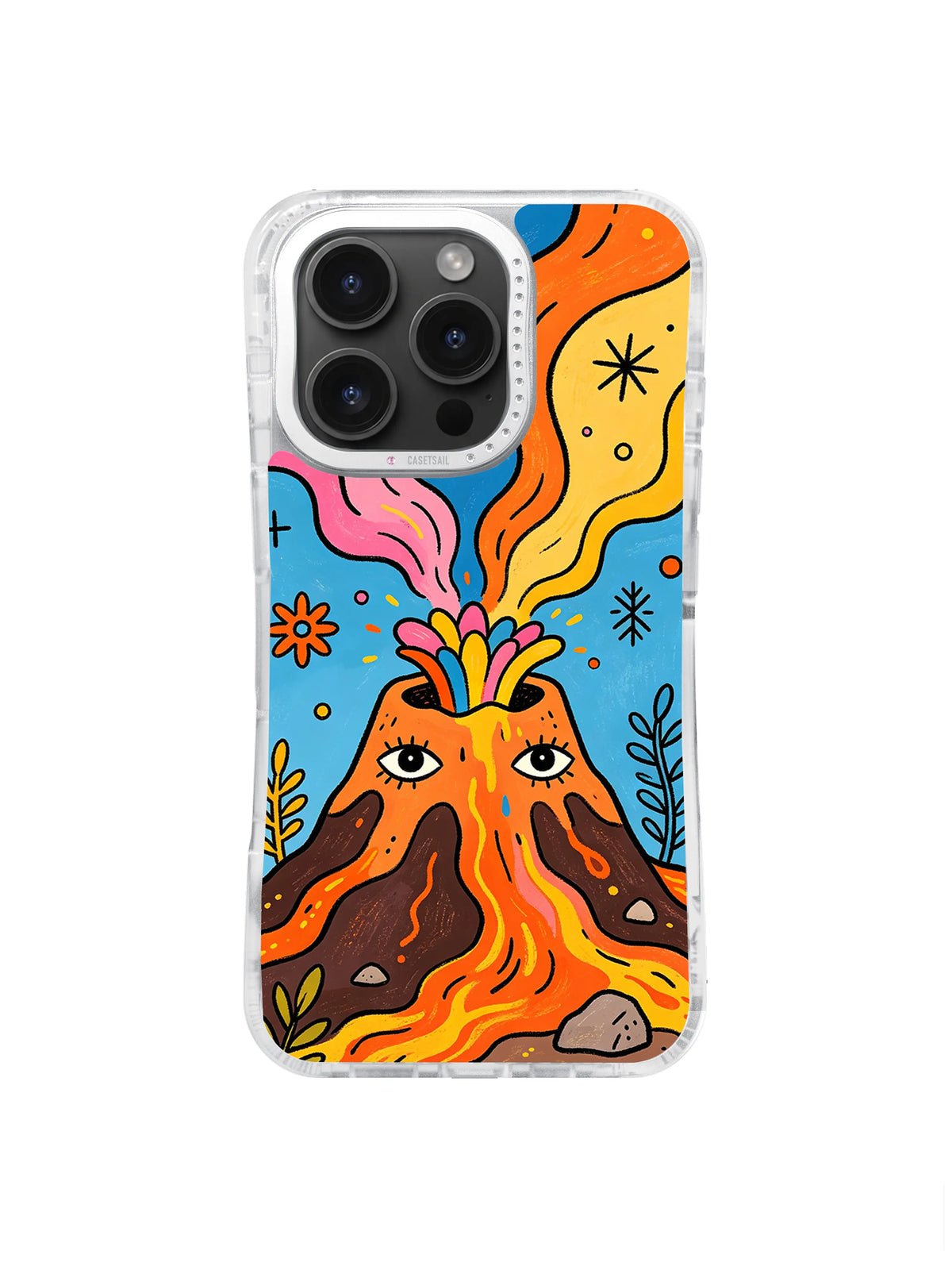 Volcano Spirit pattern iPhone 15 Pro Max case