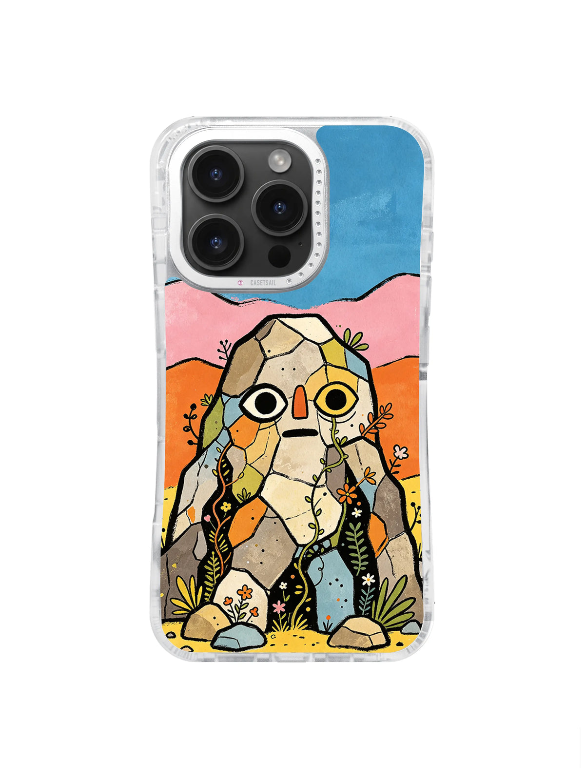 Stone Guardian pattern iPhone 15 Pro Max case