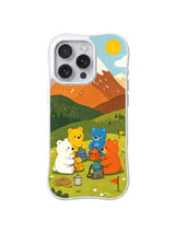 Sunrise Base Camp bear hiking artwork