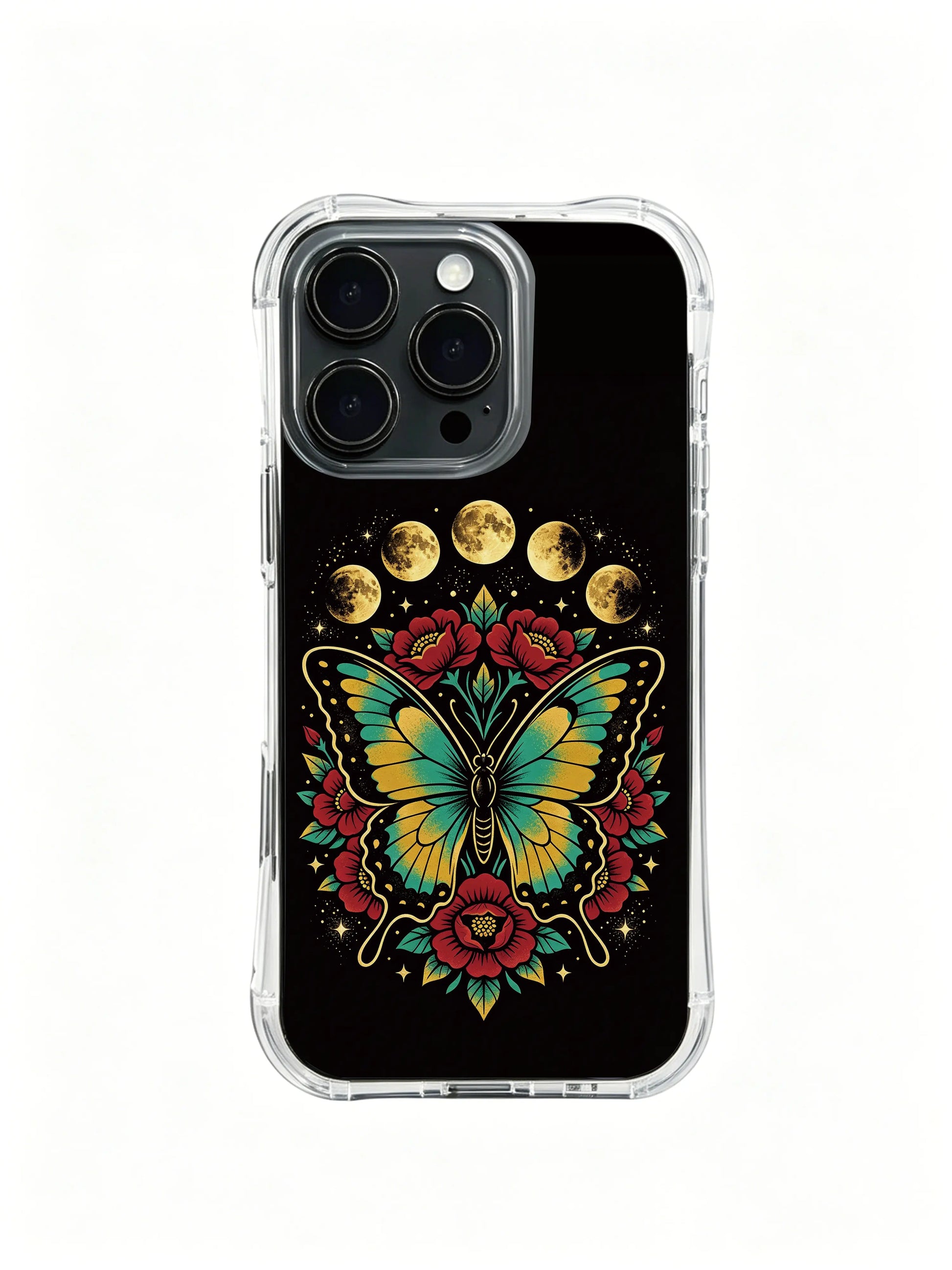 Break free butterfly symbolism PhoneCasing, business casual iPhone 14 Plus Case, non-slip handheld protective casing