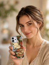 Breakfast Under the Mushroom Table iPhone 17 case lifestyle view