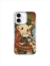 Breakfast Under the Mushroom Table artwork pattern 4 on iPhone 17 case