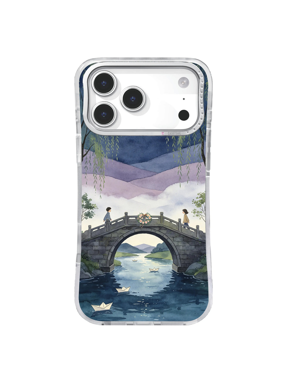 The Bridge Where Wishes Met compass arch iPhone case artwork