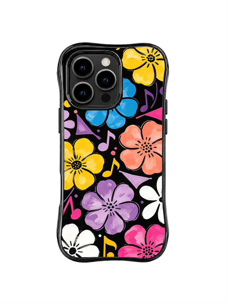 Bright Garden Anthem iPhone 15 Pro Case – Colorful Retro Floral Art