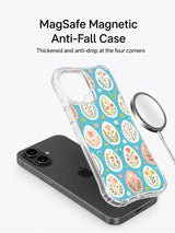 Bunny Garden Without Bunny: Phone and separate illustrated case beside a round accessory.