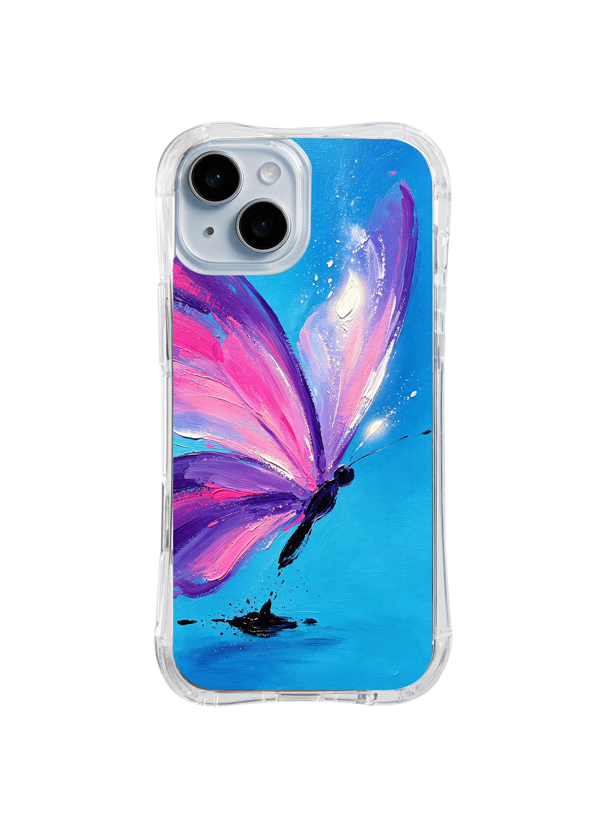 Magenta Wing Ascent abstract butterfly iPhone 15 Plus case