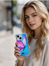 Butter Echo painted butterfly iPhone 15 Plus case lifestyle view