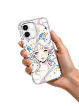 Buttercream Cosmos artist-designed phone case packaging view