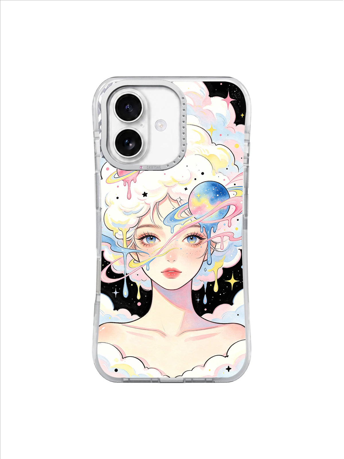 Melting Planet Muse iPhone 17 case pattern