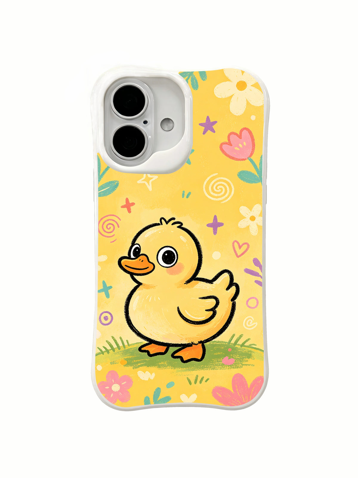 Buttercup Duck iPhone 16 Plus case front artwork