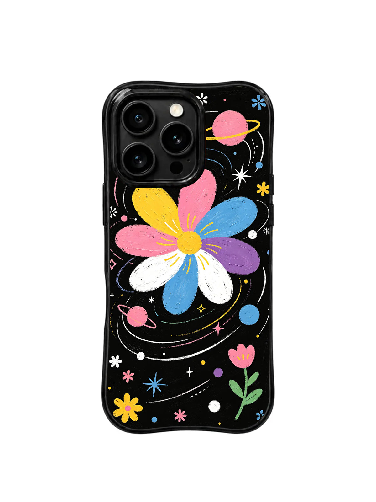 Saturn Rose Garden pattern iPhone 15 Pro case