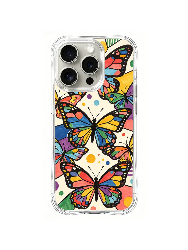 Butterfly Color Symphony iPhone 13 Pro Max Case – Rainbow Art
