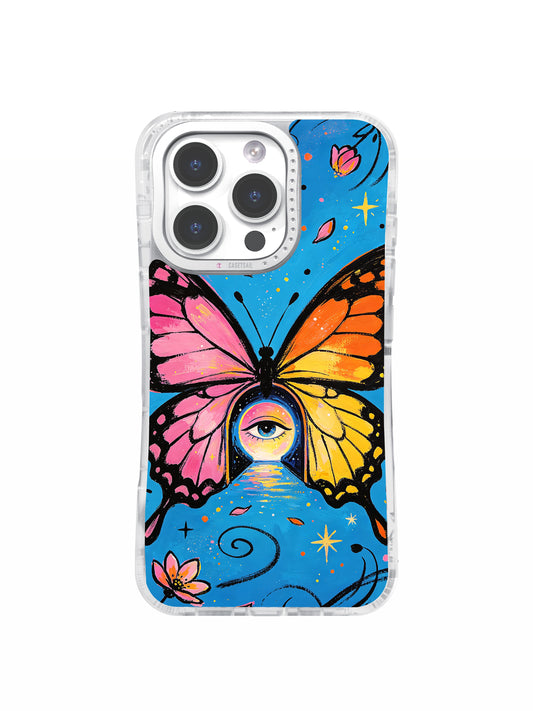 The Butterfly Dream Portal art iPhone 15 Pro Max case front view