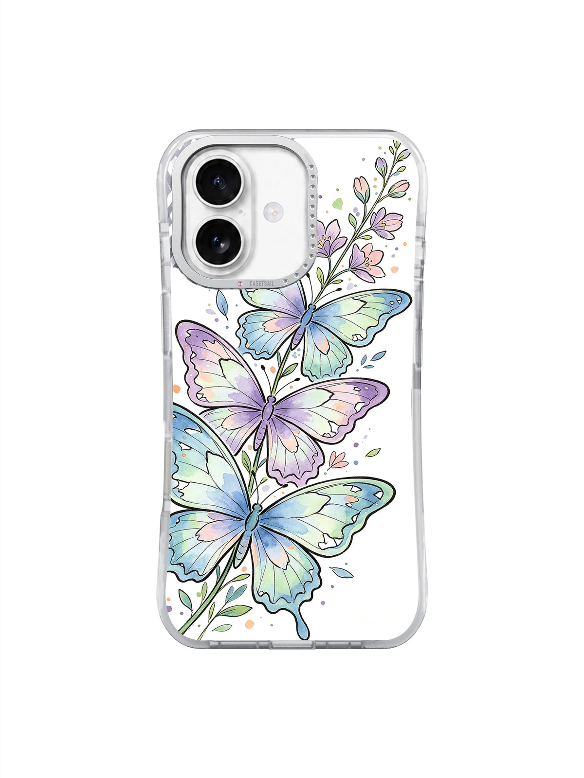 Pastel Butterfly Flight iPhone 17 case