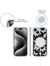 Butterfly of the Hollow Night iPhone 15 Plus case front and rear detail view