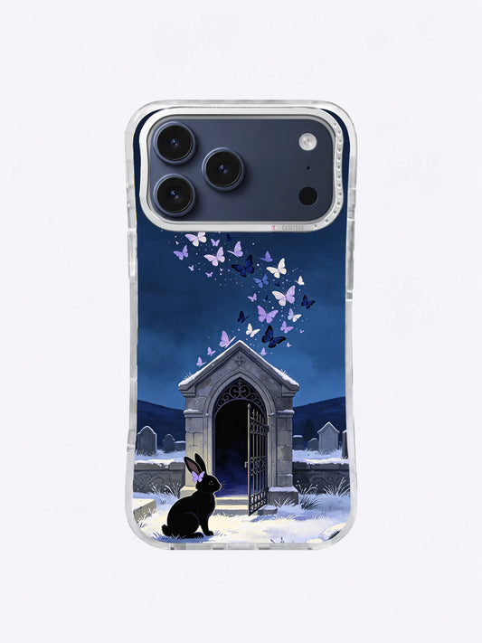 Black Rabbit Butterfly Gate iPhone case