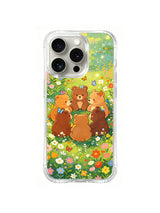 Butterfly Meadow Friendship Circle bear artwork for iPhone 14 Pro Max case
