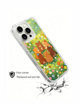 Butterfly Meadow Bears floral case side presentation
