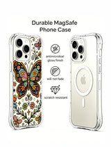 Butterfly Melody iPhone 14 Pro case front and back features